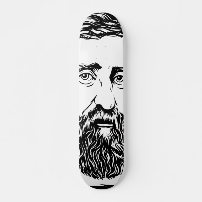 Skateboard Retrato de Henry David Thoreau (Anverso )