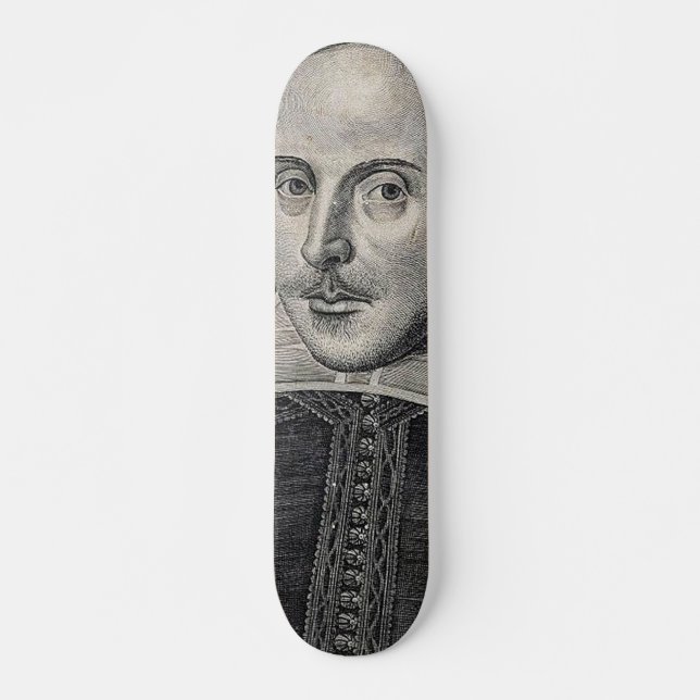 Skateboard Retrato de William Shakespeare (Anverso )