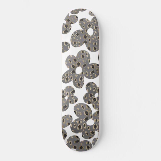 Skateboard Retro Daisida Glam de impresión animal #1 #retro # (Anverso)
