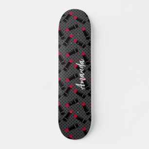 Skateboard Retro, lápiz labial rojo