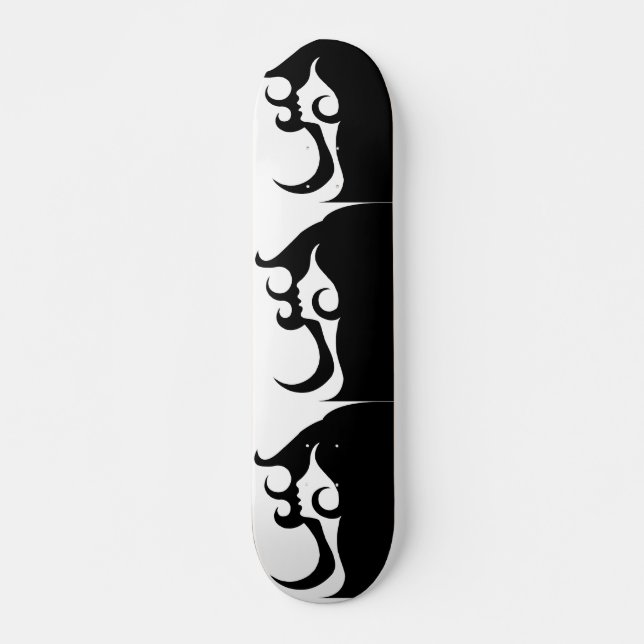 Skateboard Retro Mod Woman (Anverso )