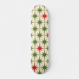 Skateboard Retro moderno de medio siglo estrena Crema Verde R