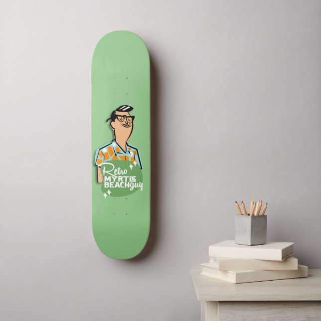 Skateboard Retro Myrtle Beach Guy (Arte de la pared)