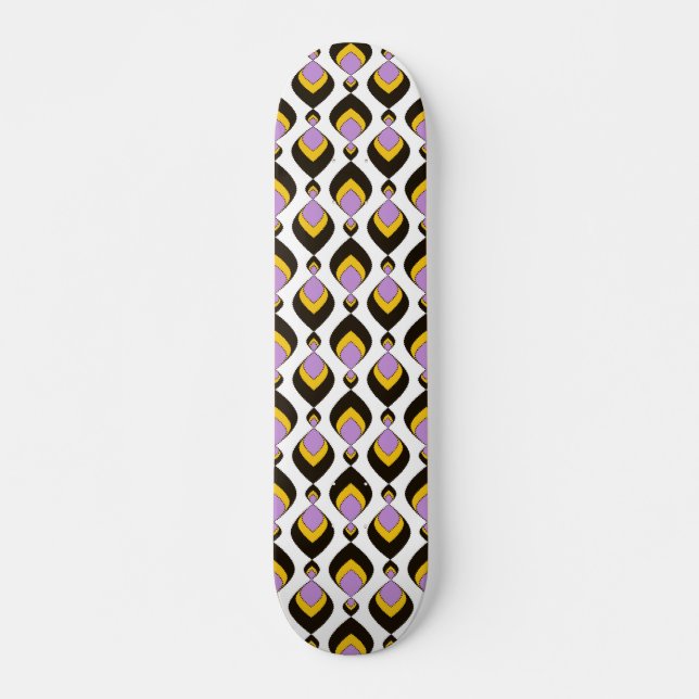 Skateboard Retro, ornamento retro (Anverso )