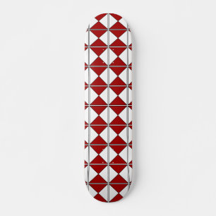 Skateboard Retro rojo y blanco