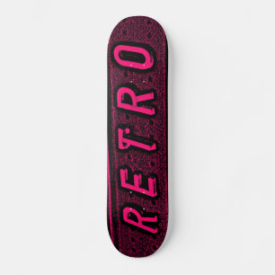 Skateboard Retro - Rojo y Negro
