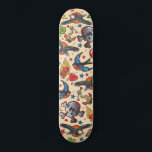 Skateboard Retro Tattoo<br><div class="desc">Esta patineta,  extraída de la mano de los tatuajes de marineros de la vieja escuela,  tiene un ambiente retro con un fondo de gradación anticuado.  Incluye golondrinas,  águilas,  cráneo,  dados,  llamas,  ancla,  corazones y estrellas.  Ilustracion dibujado a mano de McBooboo</div>