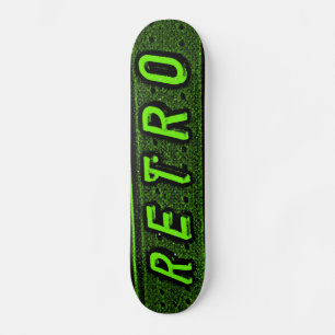 Skateboard Retro - Verde y Negro