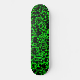 Skateboard Reunión de Skulls Black and Green