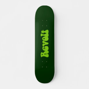Skateboard Revuelta - Verde marciano en verde oscuro