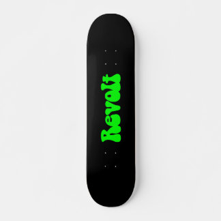 Skateboard Revuelta - Verde sobre negro