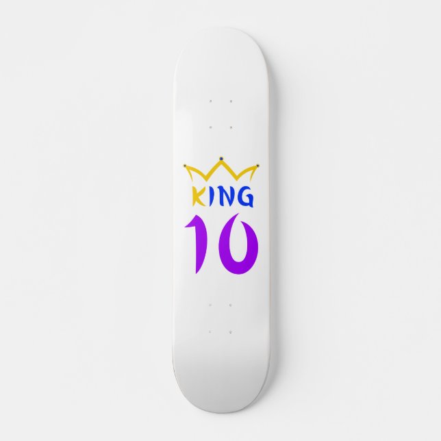Skateboard Rey 10 (Anverso )