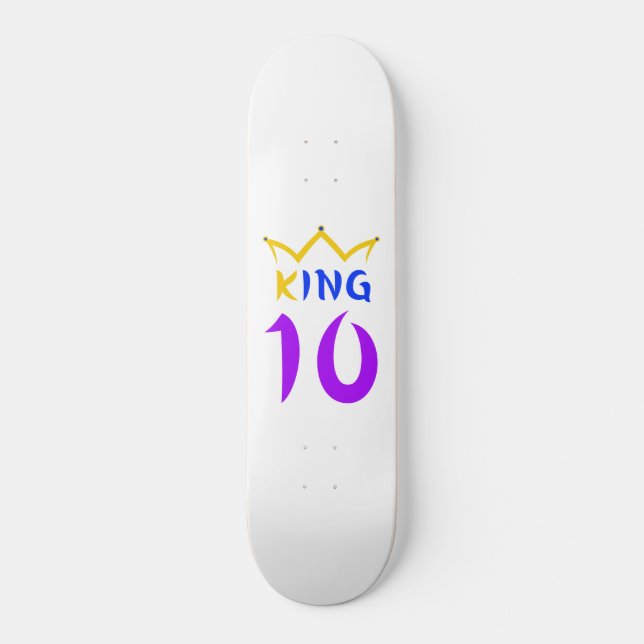 Skateboard Rey 10 (Anverso)