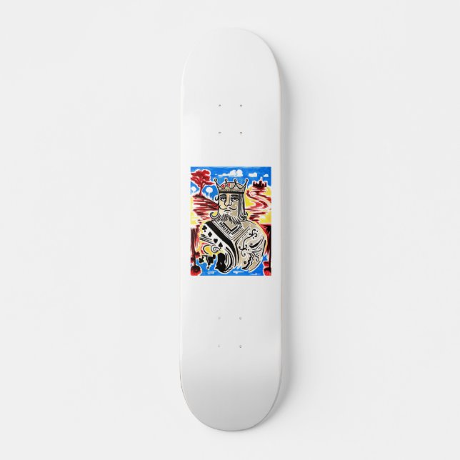 Skateboard Rey De Cartas (Anverso )