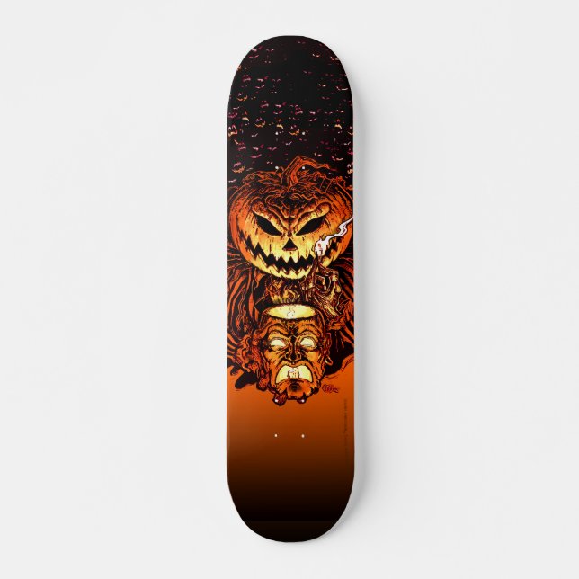 Skateboard Rey de la calabaza de Halloween (Anverso )