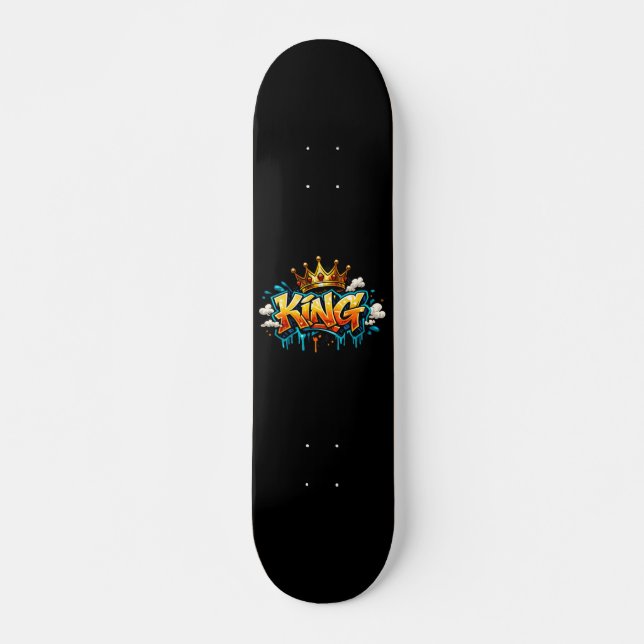 Skateboard Rey de la Calle Graffiti Coronado (Anverso )