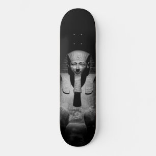 Skateboard Rey del faraón blanco y negro