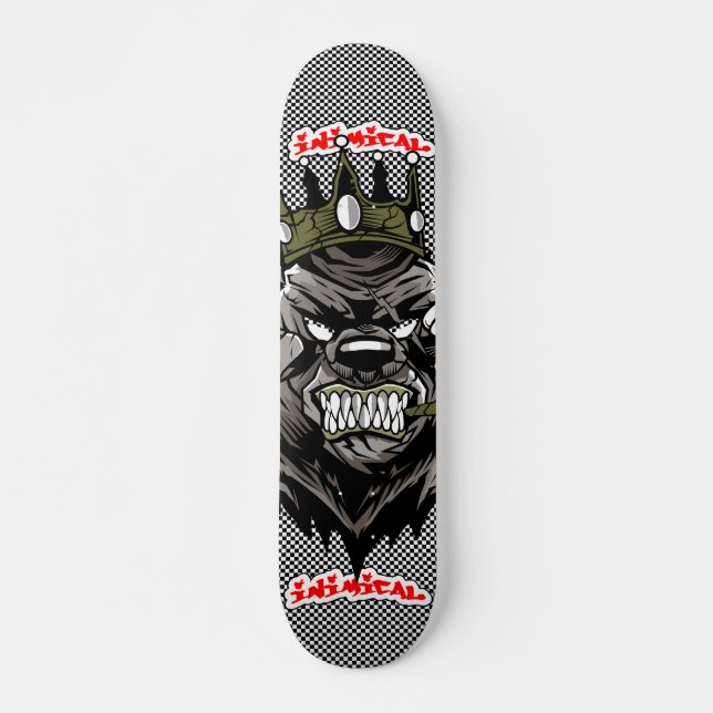 Skateboard Rey del oso enemigo 2 cubierta (Anverso )