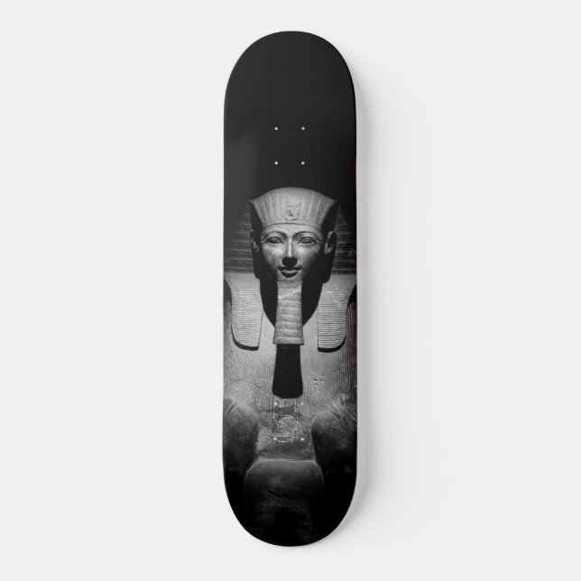 Skateboard Rey faraón blanco y negro (Anverso)