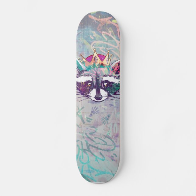 Skateboard Rey Mapache ·#Tabla de skate (Anverso)