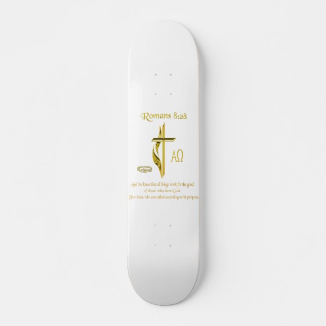 Skateboard Ricos 8:28 Regalos cristianos (Anverso )