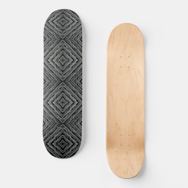 Skateboard Ritmo Pulsador Ilustracion de arte abstracto moder (Anverso)