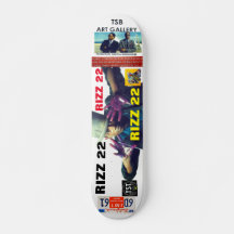 RIZZ 22 Skateboard, 77/3" Deck