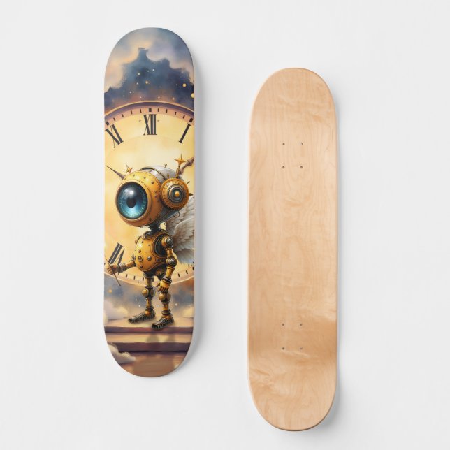 Skateboard Robby the Winged Timekeeper – Wings of Time Series (Anverso)