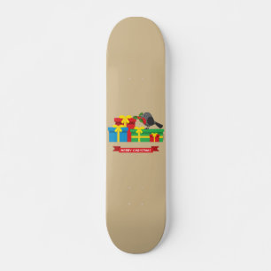 Skateboard Robin Y Los Cuatro Regalos Coloridos