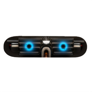 Skateboard Robot con los vidrios