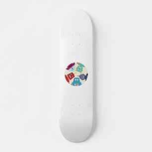 Skateboard robots mirando hacia abajo