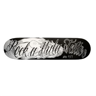 Skateboard Rock a Hula Tattoo