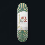 Skateboard Rock and Roll Modern<br><div class="desc">Con un diseño de guitarra eléctrica funky,  estas tablas son obras de arte modernas,  perfectas para adictos a la adrenalina y amantes de la música.</div>