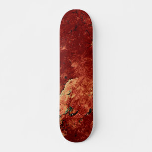 Skateboard Rock pintado rojo