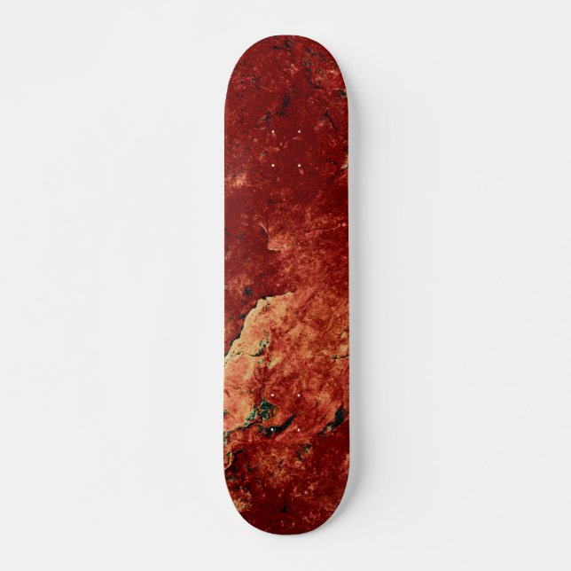Skateboard Rock pintado rojo (Anverso )
