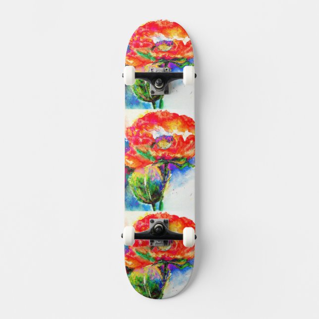 Skateboard Rojo (Anverso)