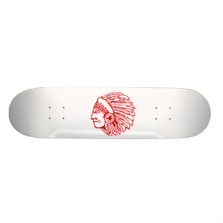 Skateboard Rojo de piel roja