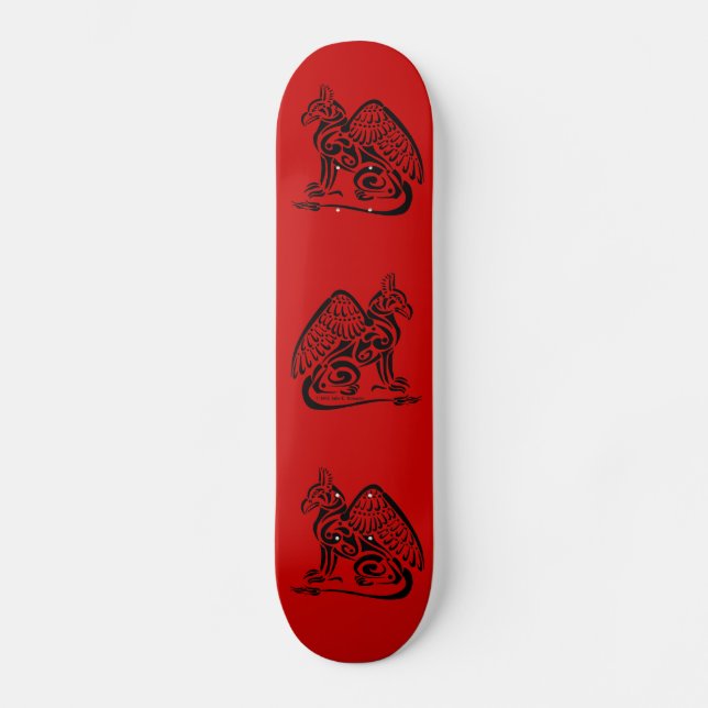 Skateboard Rojo Griffin (Anverso)
