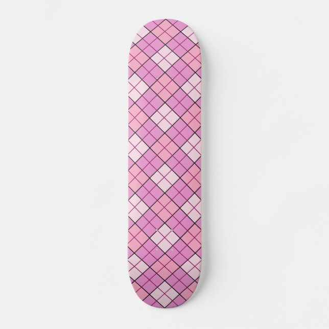 Skateboard Rojo rosado (Anverso)