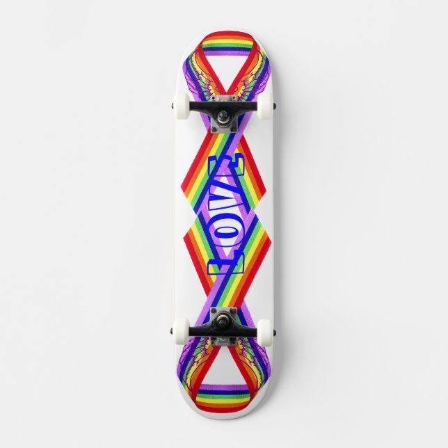 Skateboard Roller de amor y unidad_ (Anverso)