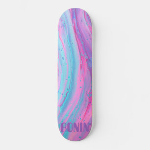 Skateboard RONIN BRAND CALIFORNIA Pink Smooth White