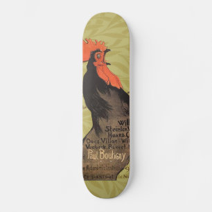 Skateboard Rooster Steinlen Cocorico Arte francés