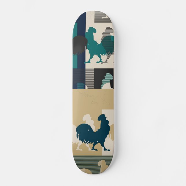 Skateboard Rooster Vintage Skate (Anverso)