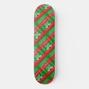 Skateboard Ropa de jingle de patrón de suéter feo Hilo de nav