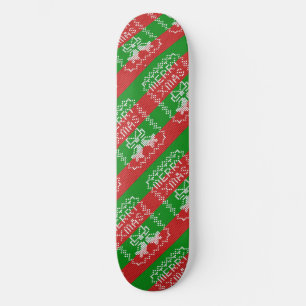 Skateboard Ropa de jingle de patrón de suéter feo Hilo de nav
