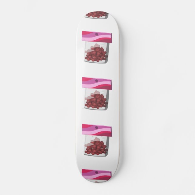 Skateboard Ropa de postre de Glitch Food (Anverso)