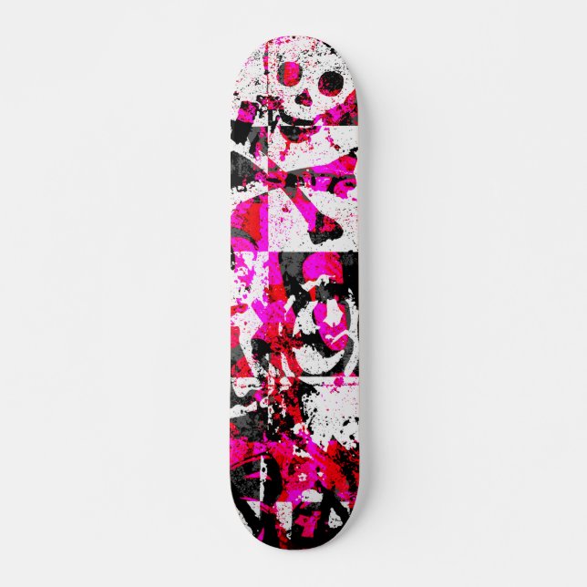 Skateboard rosa (Anverso )