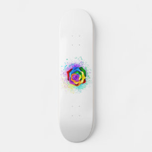 Skateboard Rosa arcoiris colorido