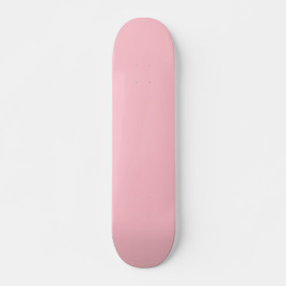 Skateboard Rosa Claro Color Sólido Pastel Femenino