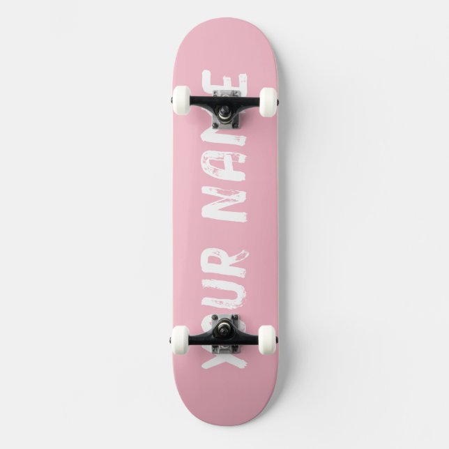Skateboard Rosa corto (Anverso)